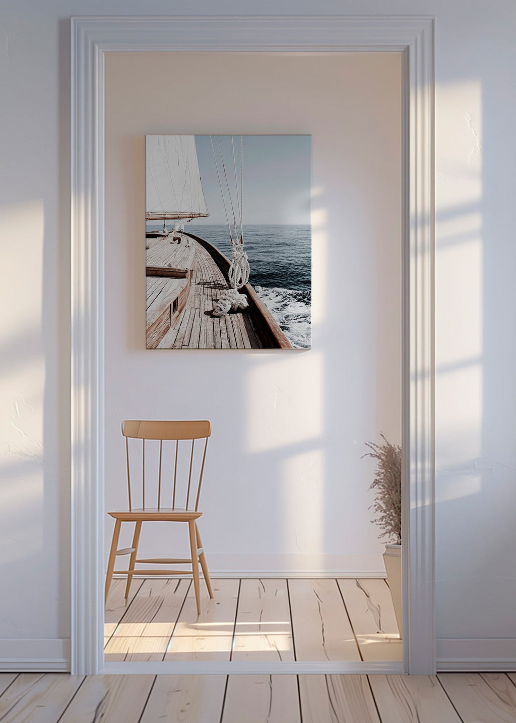 Art de paysage : proue de voilier