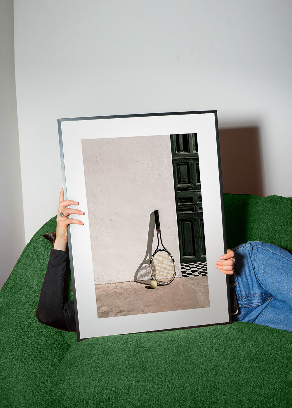 Art sportif: raquette de tennis en nature morte
