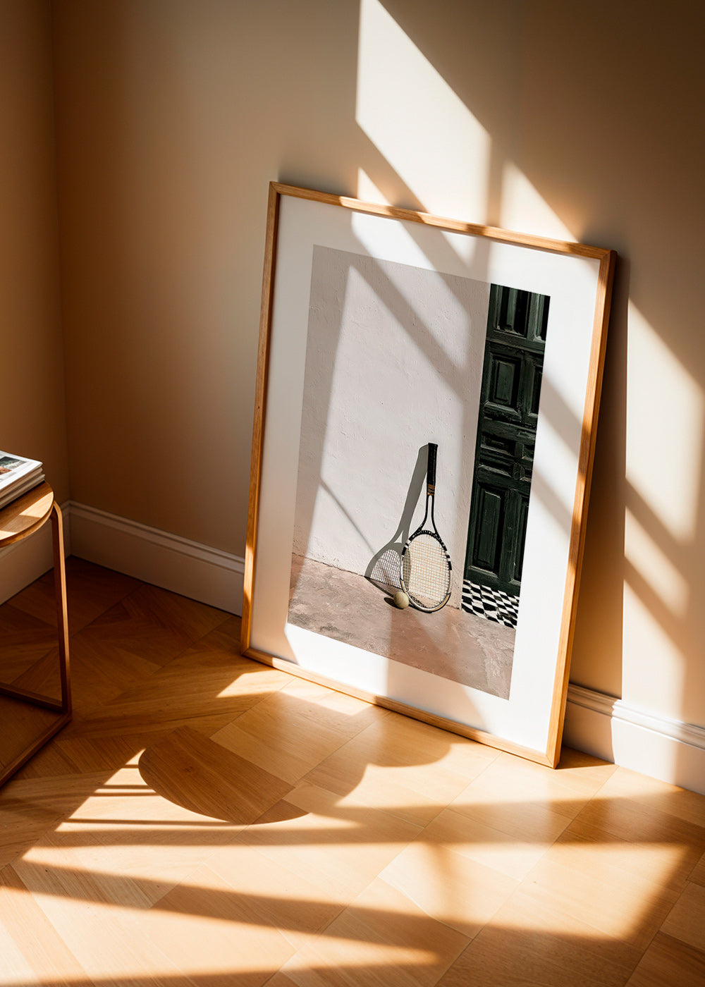 Art sportif: raquette de tennis en nature morte