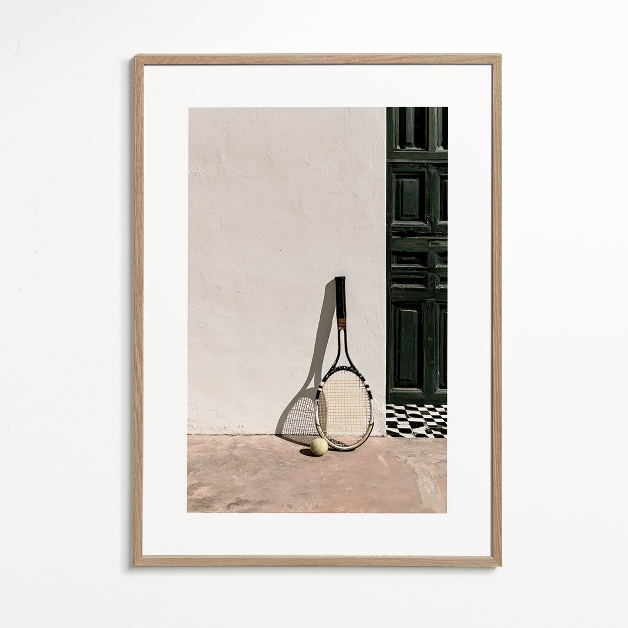 Art sportif: raquette de tennis en nature morte