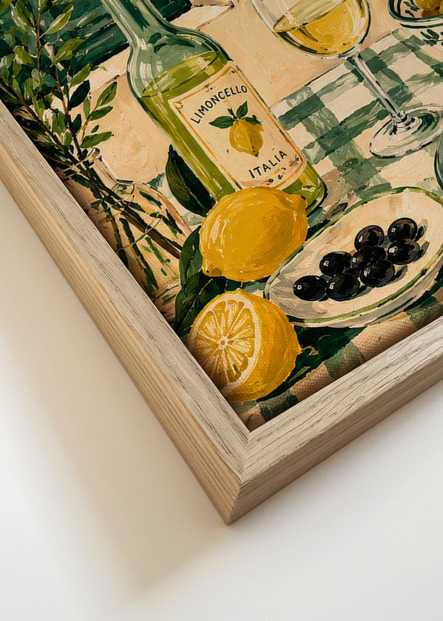 Art de cuisine: nature morte au citron et limoncello