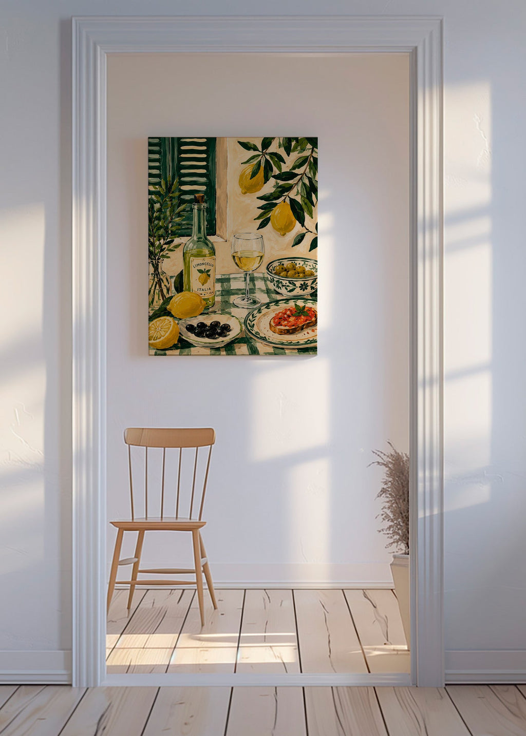 Art de cuisine: nature morte au citron et limoncello