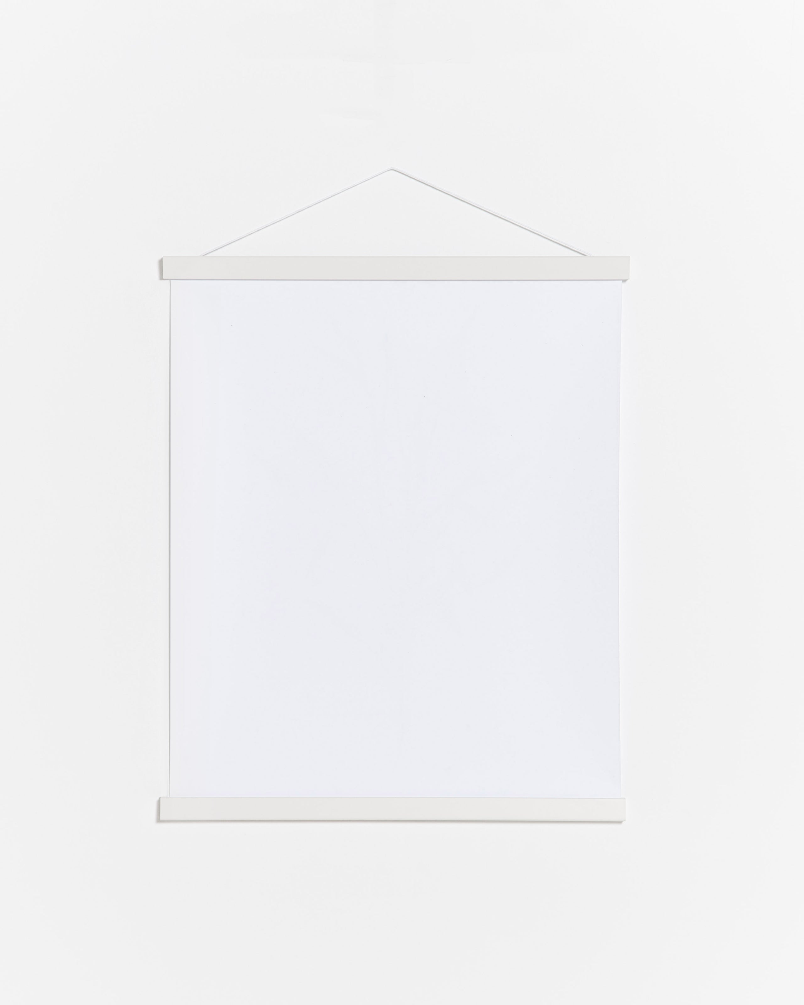 Porte affiche 50cm en bois et blanc