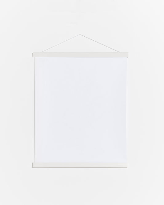 Porte affiche 50cm en bois et blanc