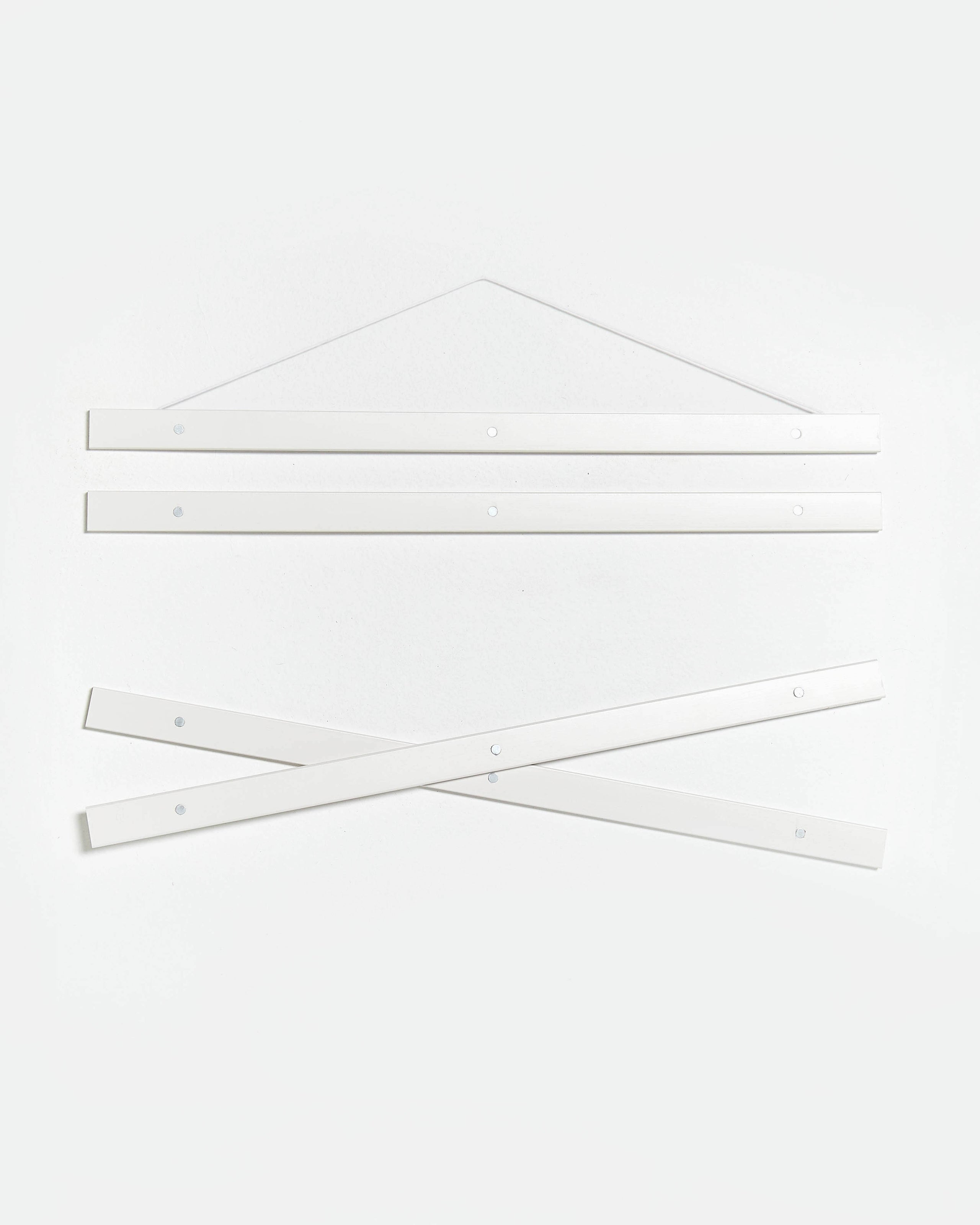 Porte affiche 60cm en bois et blanc