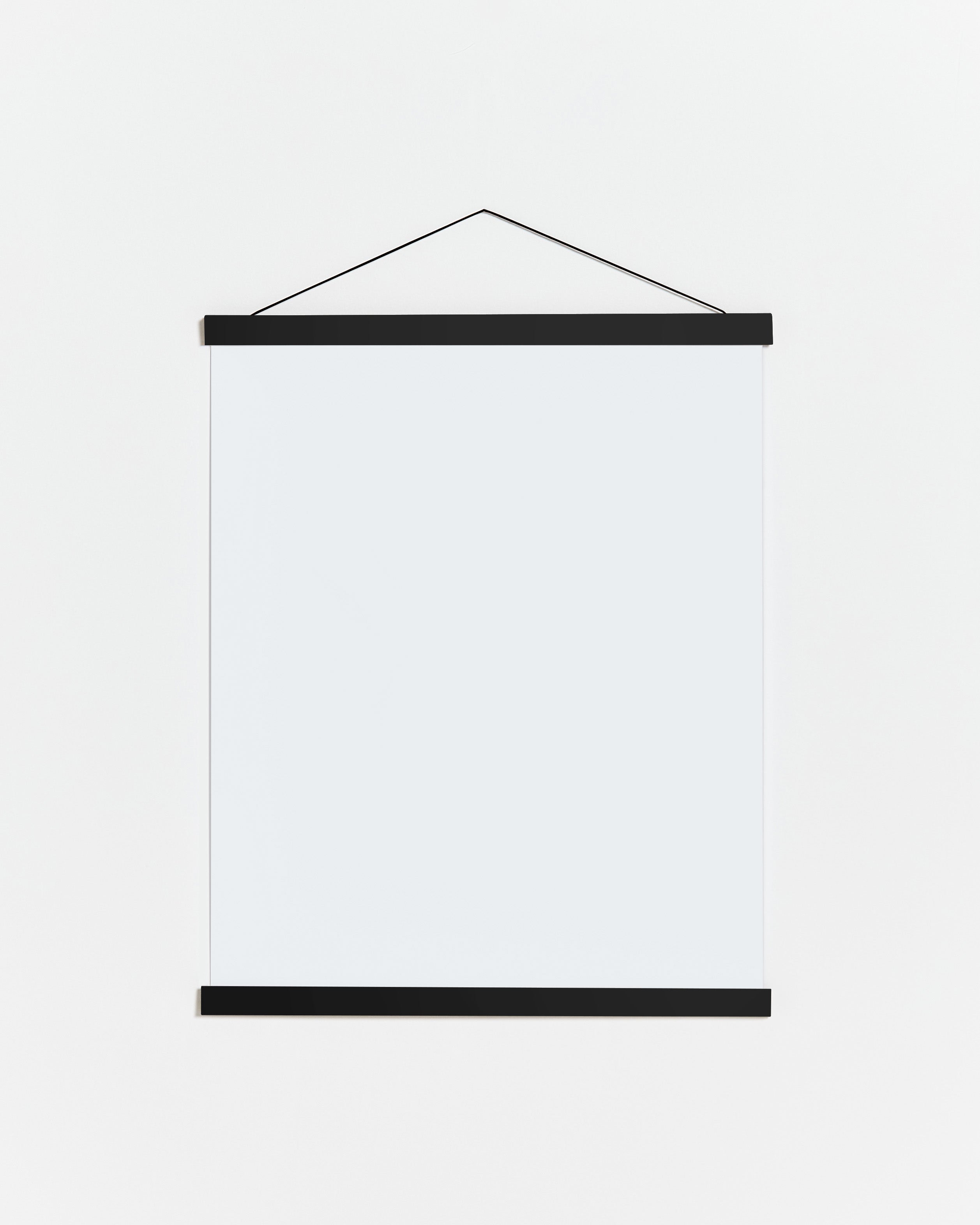 Porte affiche en bois noir 50 cm