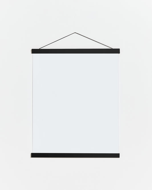 Porte affiche en bois noir 50 cm