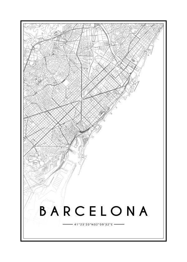 Barcelona map