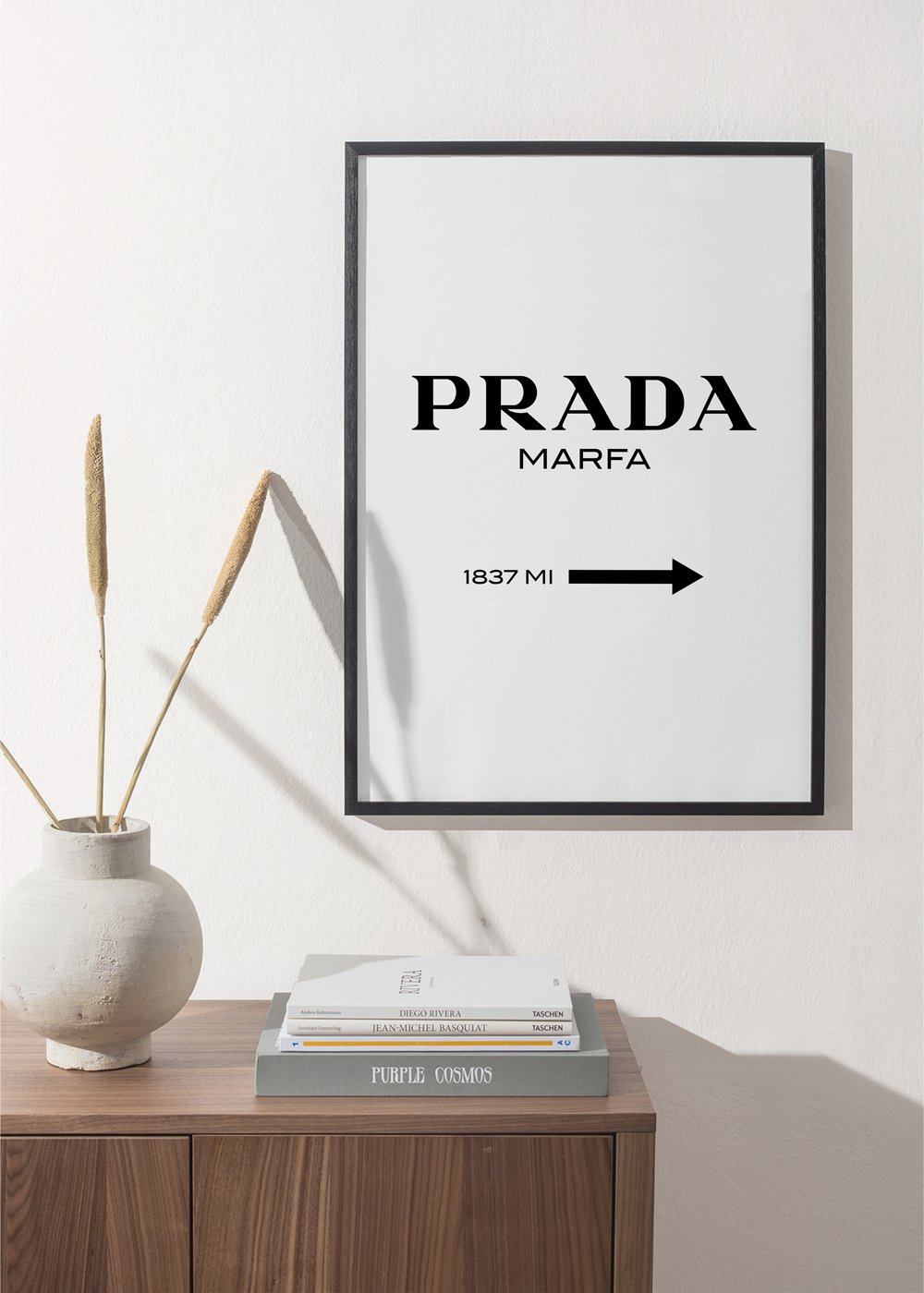 Tableau cadre Prada - 90 x 60 cm