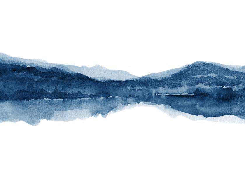 Watercolor landscape N1