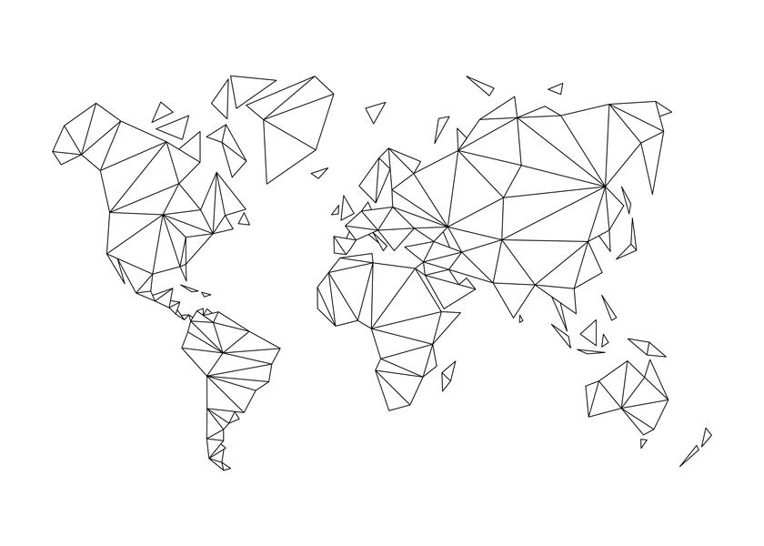 Geometric World Map